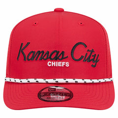 Kansas City Chiefs New Era Script 9SEVENTY Adjustable Hat - Red - NFL