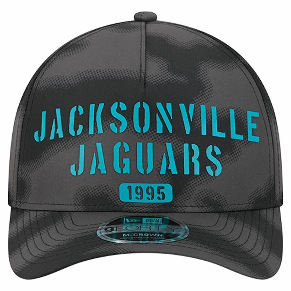Jacksonville Jaguars New Era Halftone Camo 9FORTY Hat - Gray - NFL