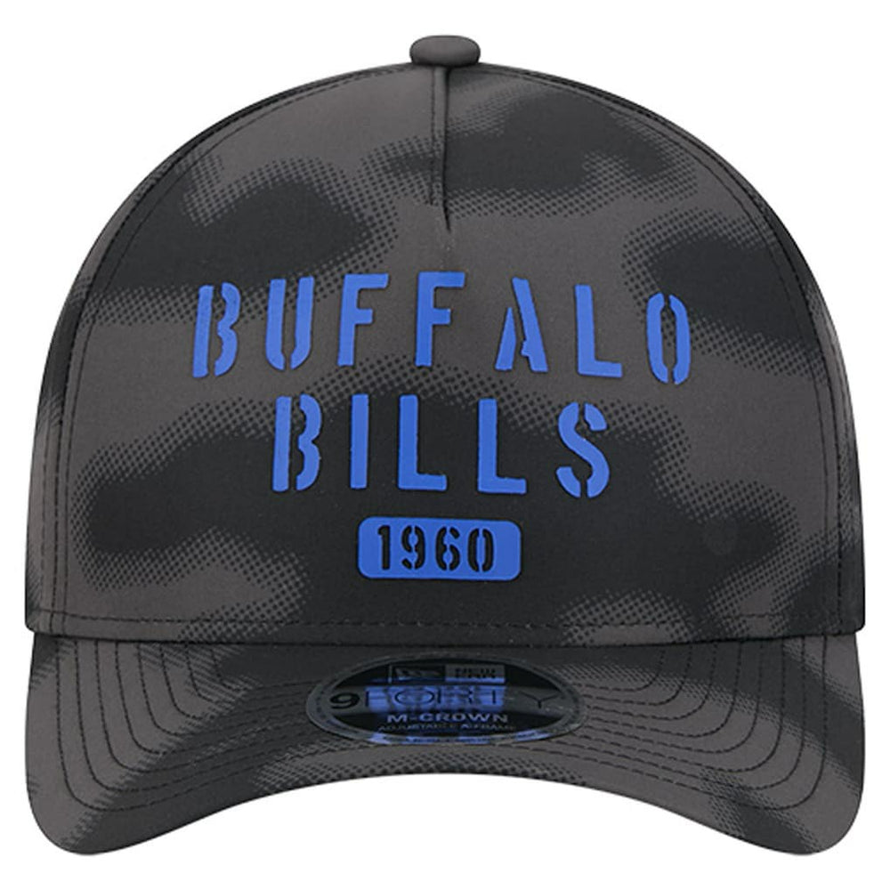 Buffalo Bills New Era Halftone Camo 9FORTY Hat - Gray - NFL