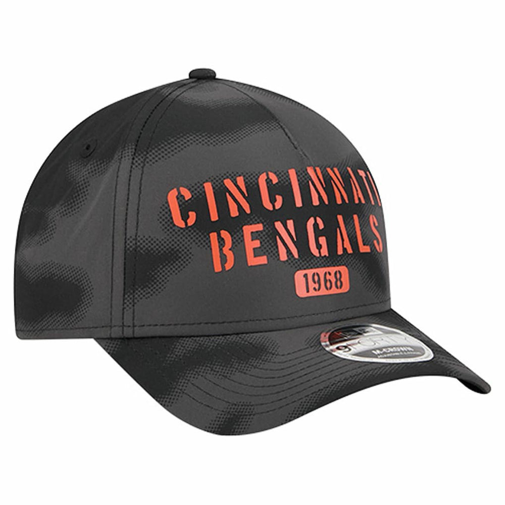 Cincinnati Bengals New Era Halftone Camo 9FORTY Hat - Gray - NFL