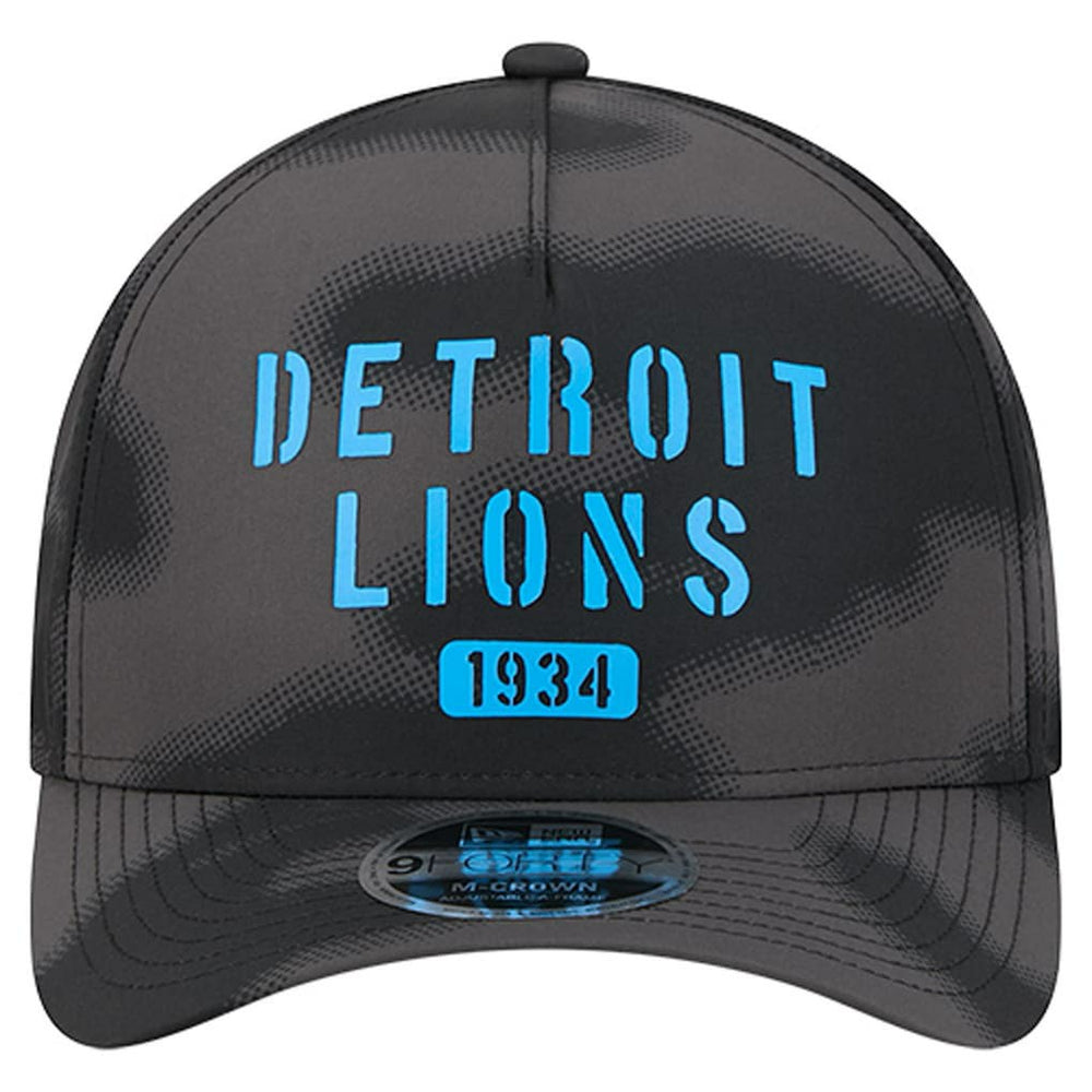 Detroit Lions New Era Halftone Camo 9FORTY Hat - Gray - NFL