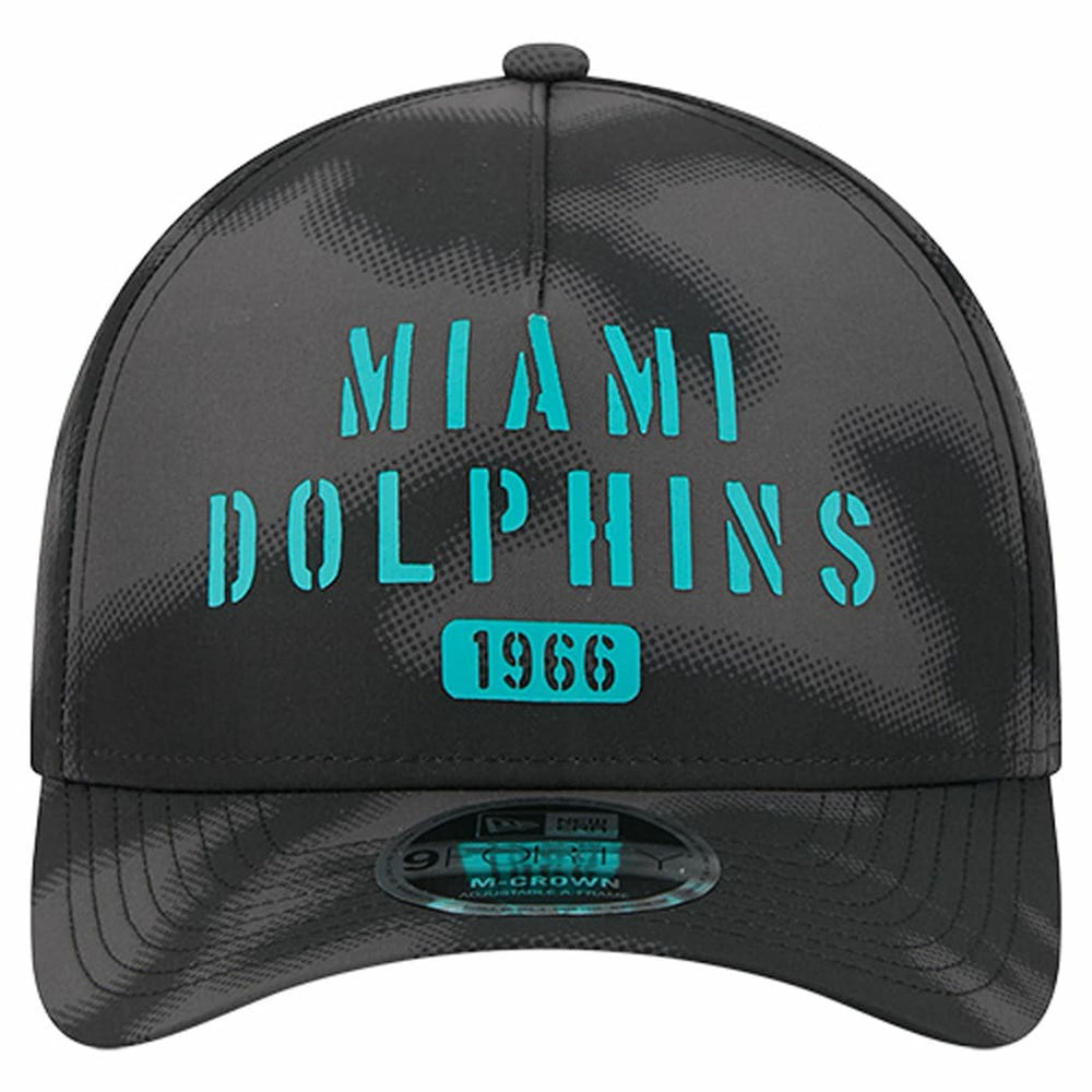Miami Dolphins New Era Halftone Camo 9FORTY Hat - Gray - NFL