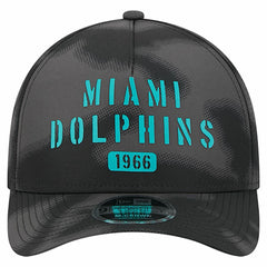 Miami Dolphins New Era Halftone Camo 9FORTY Hat - Gray - NFL