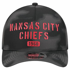 Kansas City Chiefs New Era Halftone Camo 9FORTY Hat - Gray - NFL