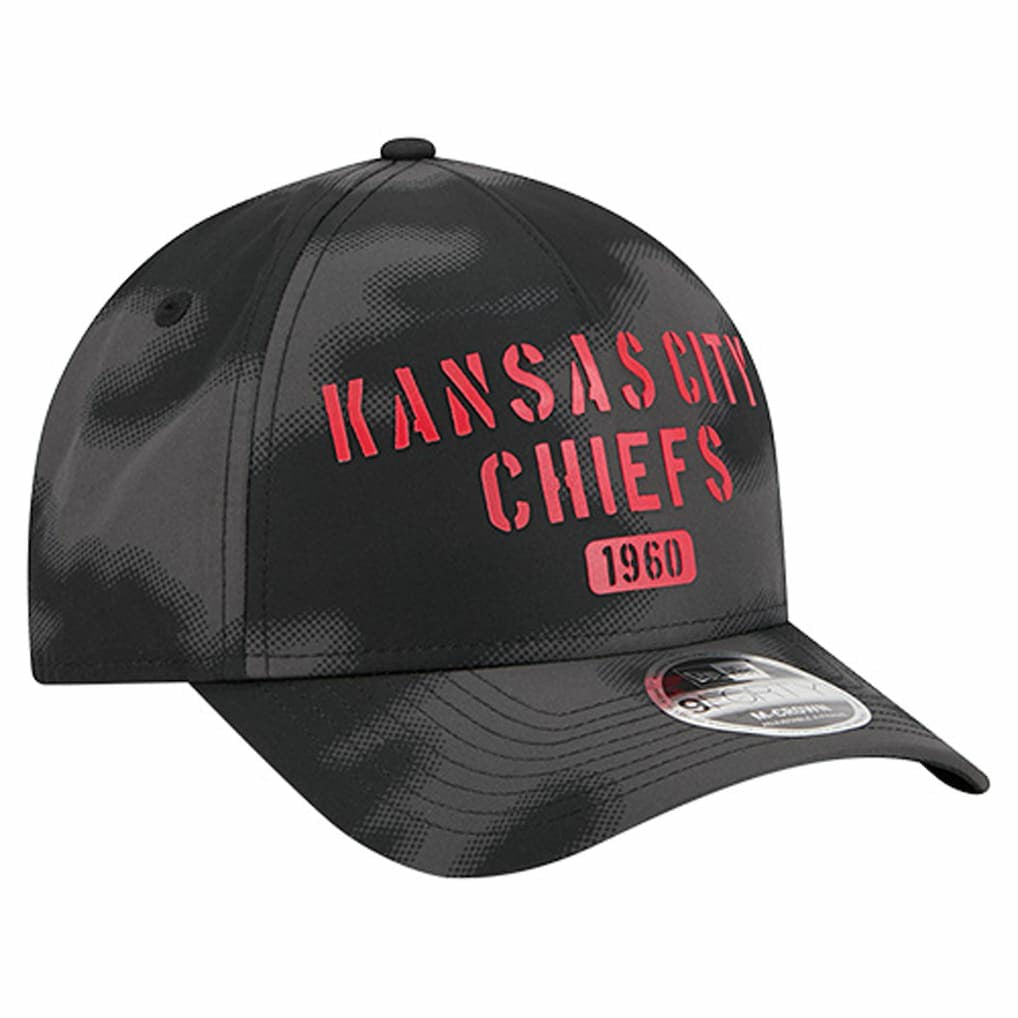 Kansas City Chiefs New Era Halftone Camo 9FORTY Hat - Gray - NFL