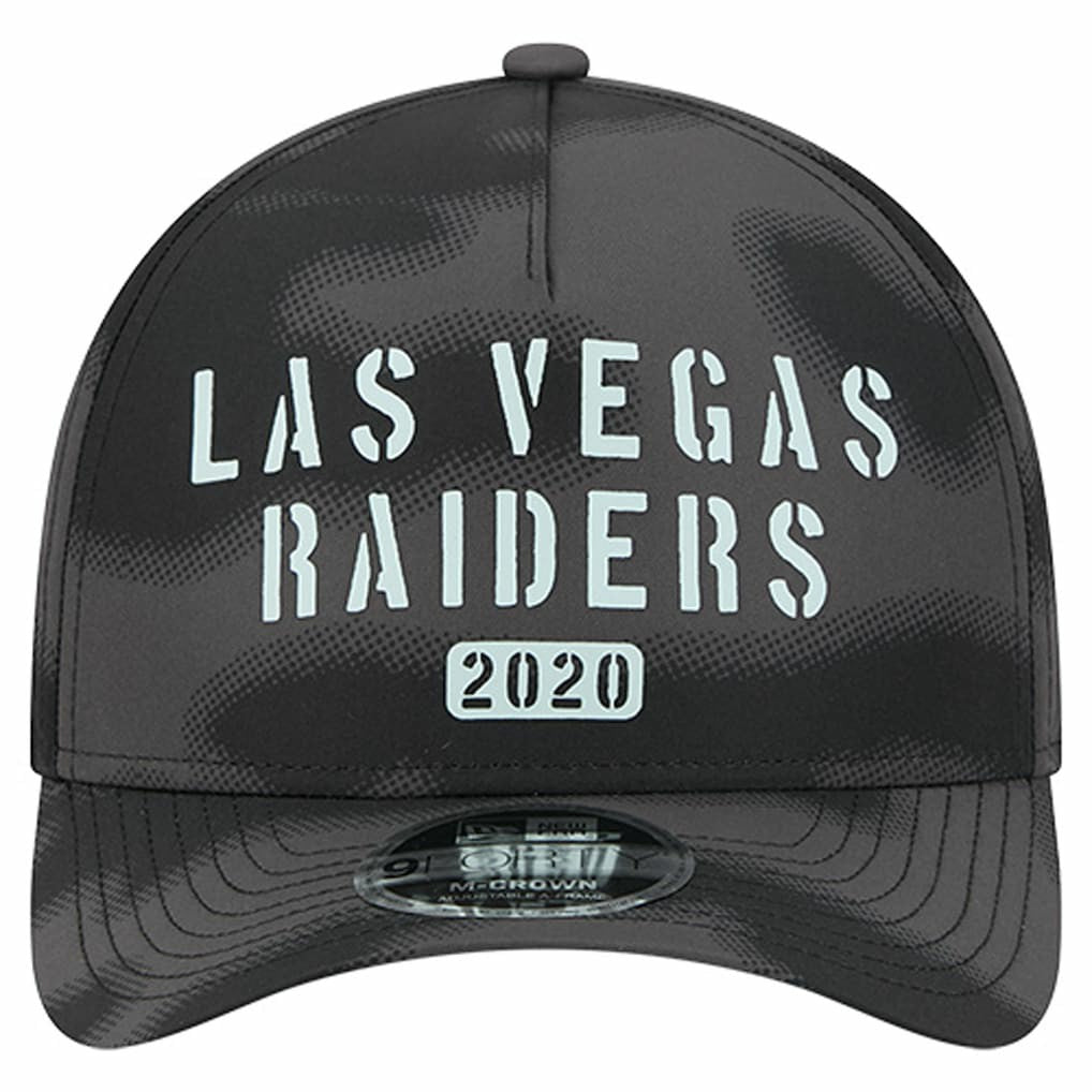 Las Vegas Raiders New Era Halftone Camo 9FORTY Hat - Gray - NFL
