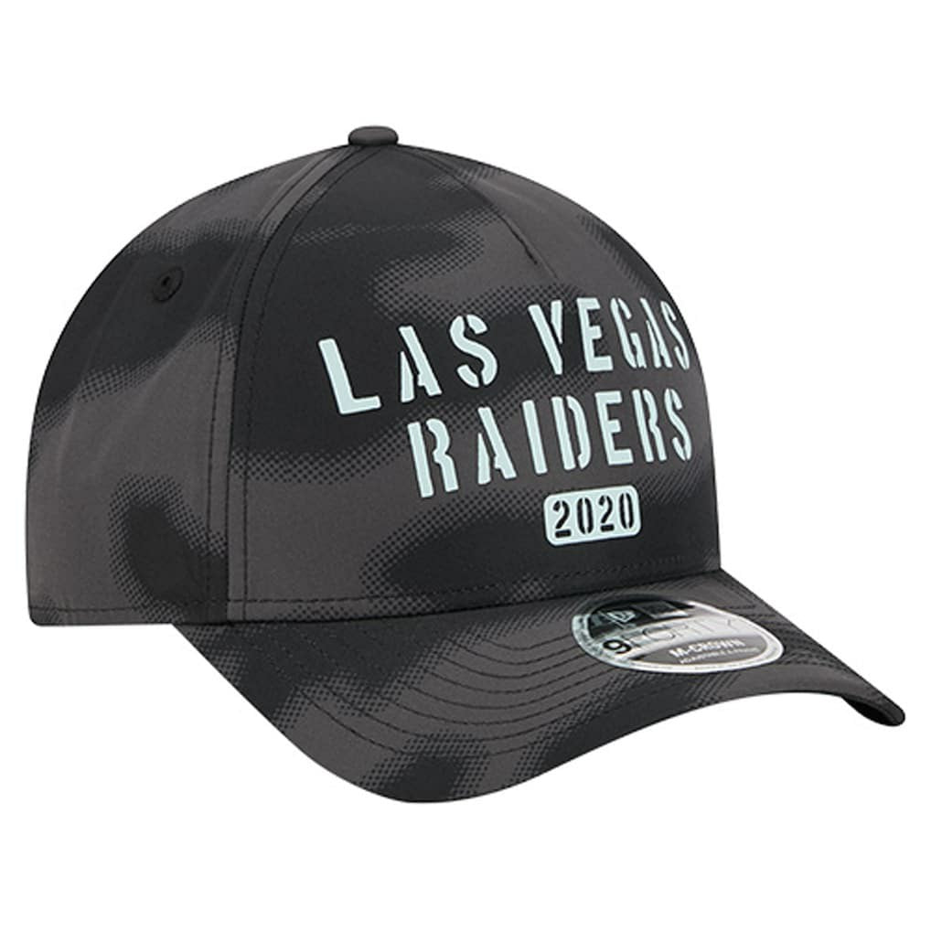 Las Vegas Raiders New Era Halftone Camo 9FORTY Hat - Gray - NFL