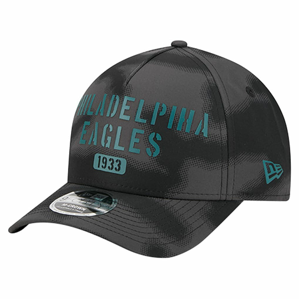 Philadelphia Eagles New Era Halftone Camo 9FORTY Hat - Gray - NFL
