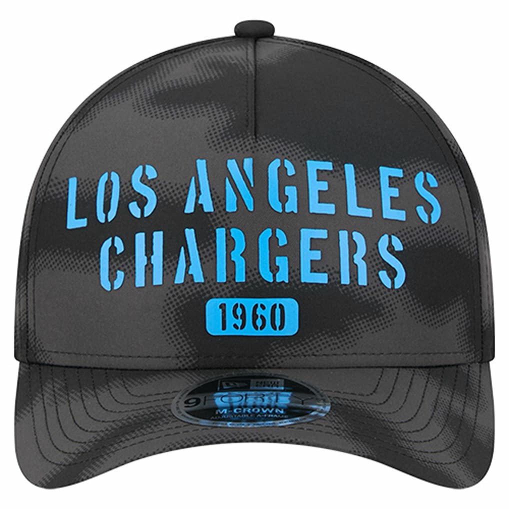 Los Angeles Chargers New Era Halftone Camo 9FORTY Hat - Gray - NFL