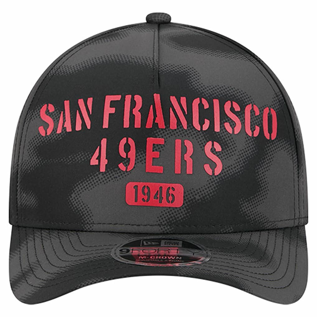 San Francisco 49ers New Era Halftone Camo 9FORTY Hat - Gray - NFL
