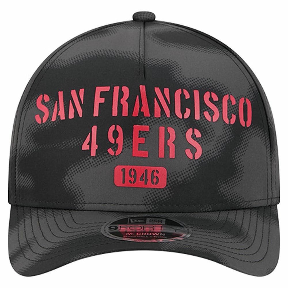 San Francisco 49ers New Era Halftone Camo 9FORTY Hat - Gray - NFL