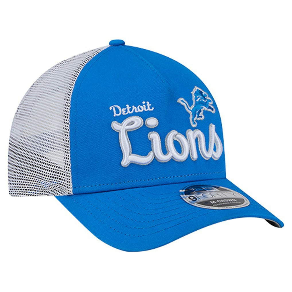 Detroit Lions New Era Side Lines 9FORTY Adjustable Hat - Blue - NFL
