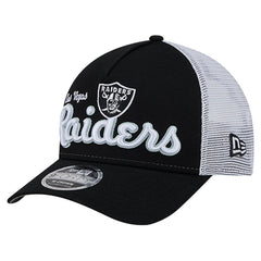 Las Vegas Raiders New Era Side Lines 9FORTY Adjustable Hat - Black - NFL