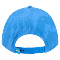 Los Angeles Chargers New Era Tie Dye Fade 9Forty M-Crown A-Frame Adjustable Hat - Powder Blue - NFL