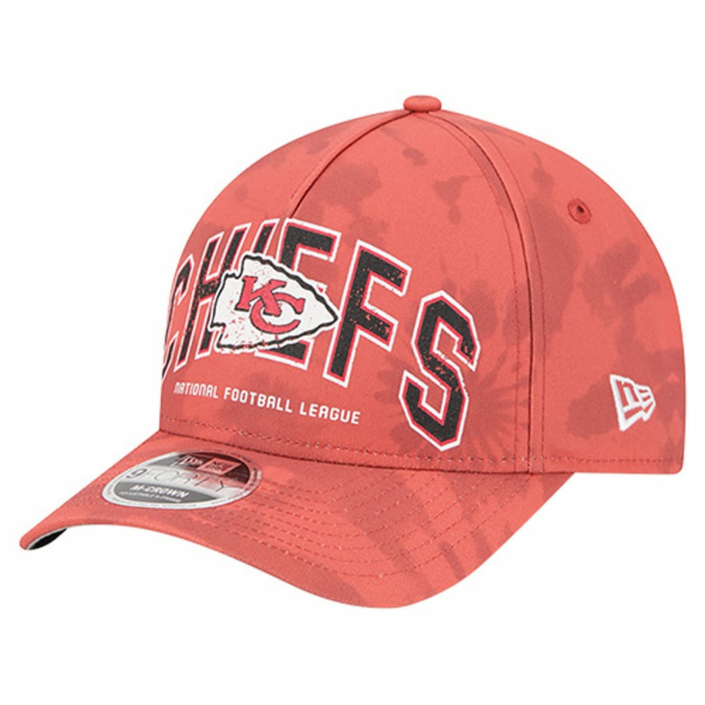 Kansas City Chiefs New Era Tie Dye Fade 9Forty M-Crown A-Frame Adjustable Hat - Red - NFL