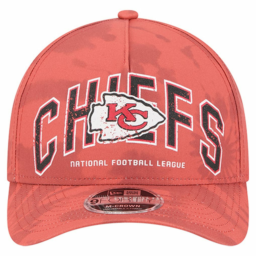 Kansas City Chiefs New Era Tie Dye Fade 9Forty M-Crown A-Frame Adjustable Hat - Red - NFL