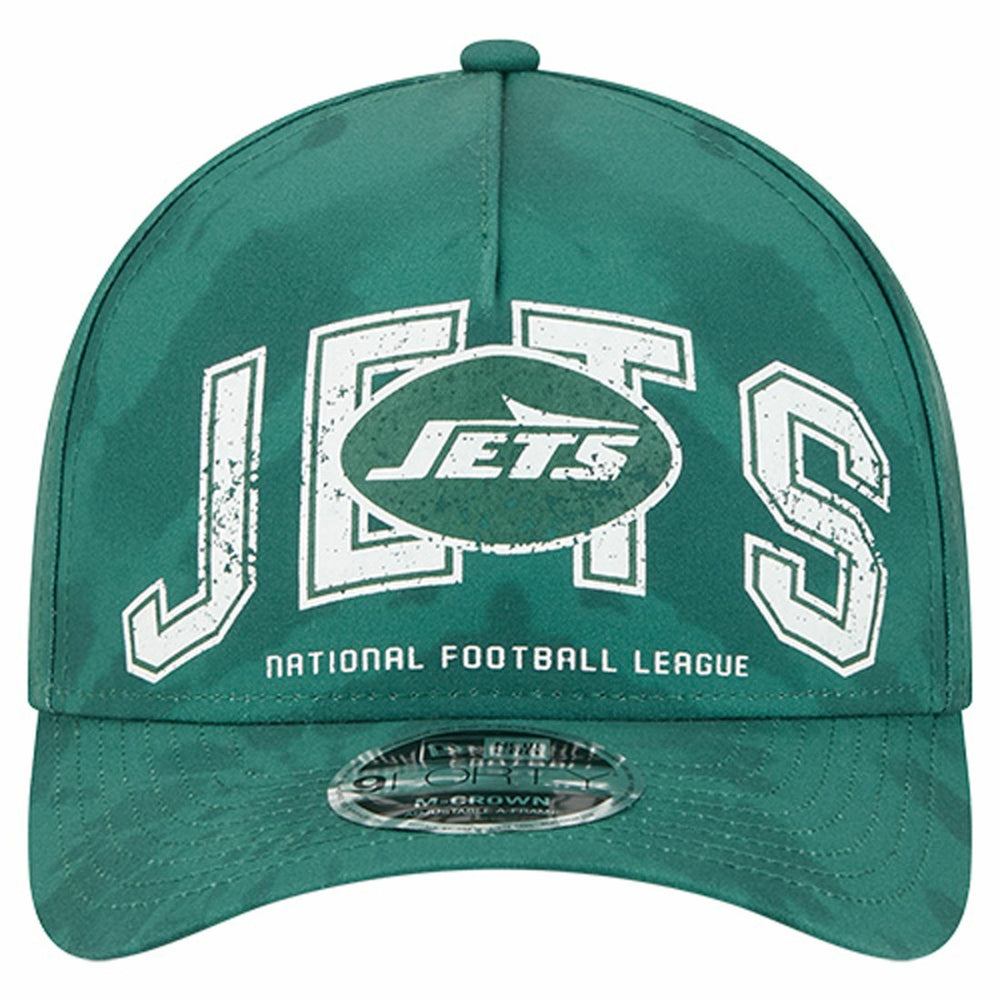 New York Jets New Era Tie Dye Fade 9Forty M-Crown A-Frame Adjustable Hat - Green - NFL