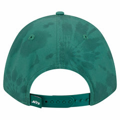 New York Jets New Era Tie Dye Fade 9Forty M-Crown A-Frame Adjustable Hat - Green - NFL