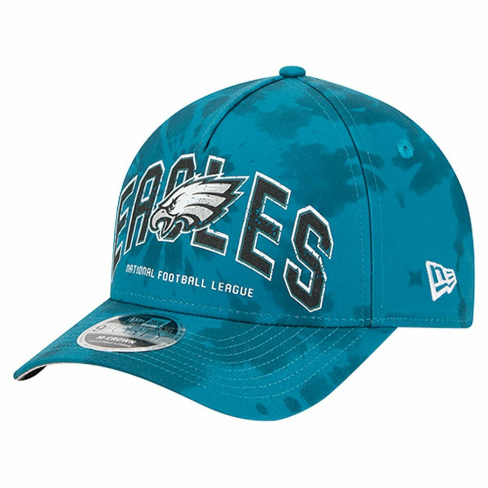 Philadelphia Eagles New Era Tie Dye Fade 9Forty M-Crown A-Frame Adjustable Hat - Midnight Green - NFL