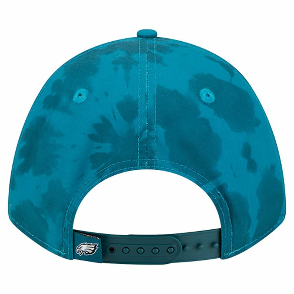 Philadelphia Eagles New Era Tie Dye Fade 9Forty M-Crown A-Frame Adjustable Hat - Midnight Green - NFL