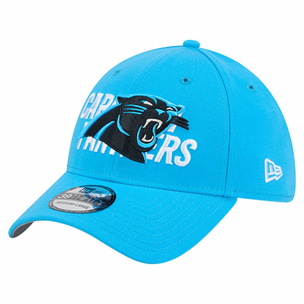 Carolina Panthers New Era Overlap Logo 39THIRTY Stretch Fit Hat - Blue - NFL