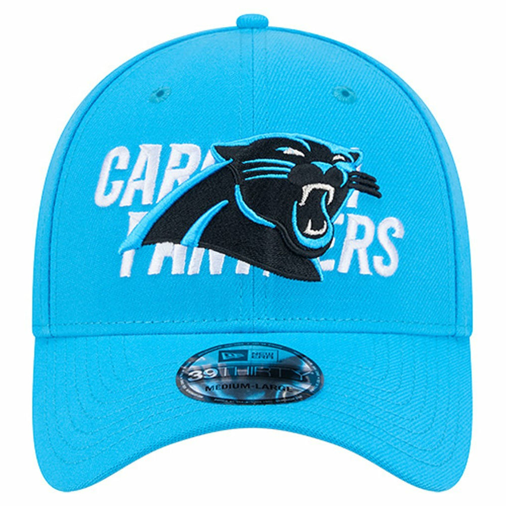 Carolina Panthers New Era Overlap Logo 39THIRTY Stretch Fit Hat - Blue - NFL