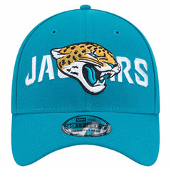 Jacksonville Jaguars New Era Overlap Logo 39THIRTY Stretch Fit Hat - Teal - NFL