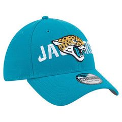 Jacksonville Jaguars New Era Overlap Logo 39THIRTY Stretch Fit Hat - Teal - NFL