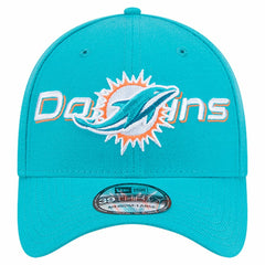 Miami Dolphins New Era Overlap Logo 39THIRTY Stretch Fit Hat - Aqua - NFL