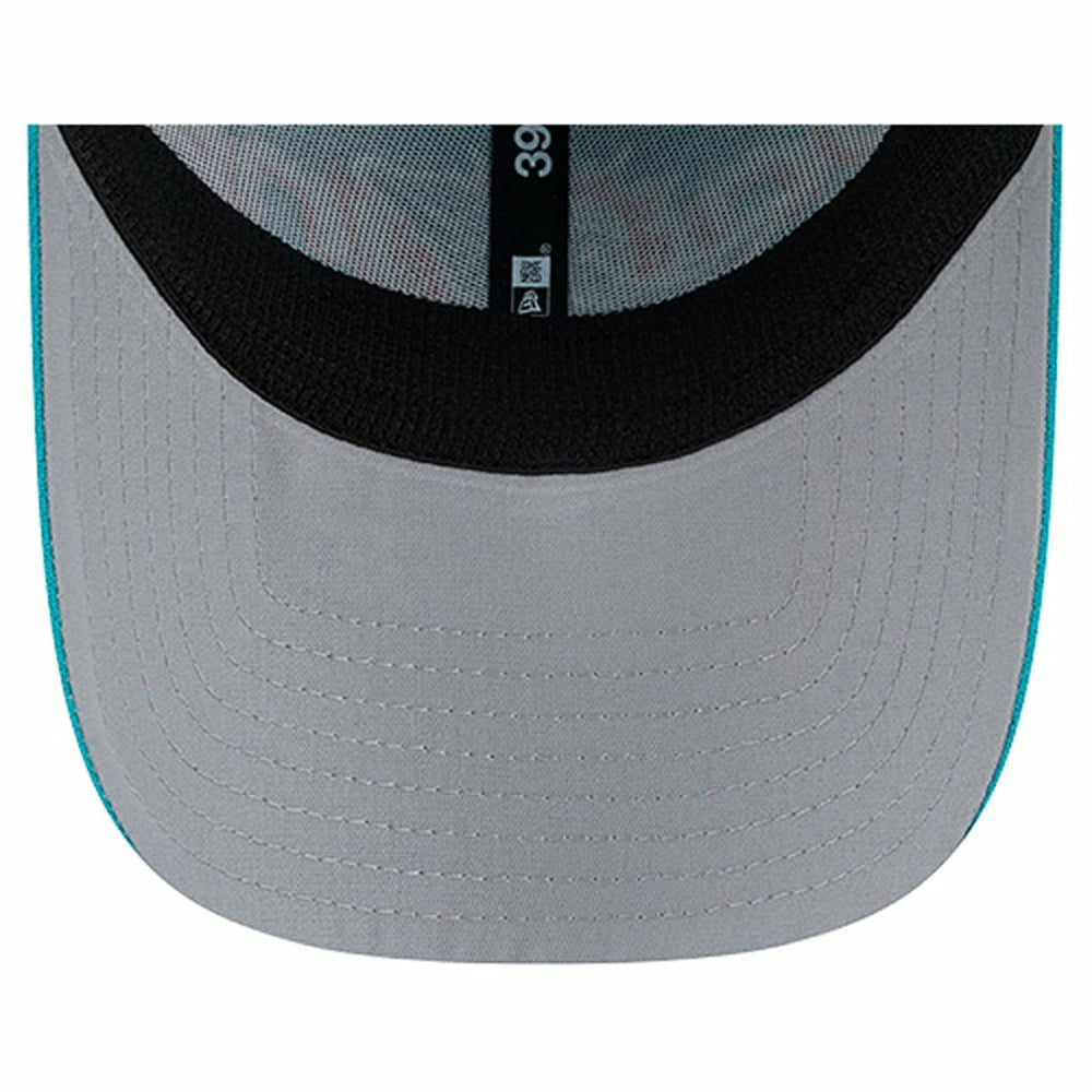 Miami Dolphins New Era Overlap Logo 39THIRTY Stretch Fit Hat - Aqua - NFL