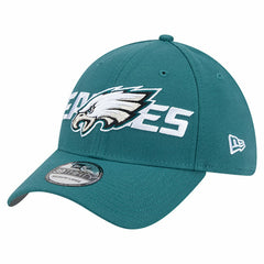 Philadelphia Eagles New Era Overlap Logo 39THIRTY Stretch Fit Hat - Midnight Green - NFL