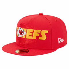 Kansas City Chiefs New Era Overlap Wordmark 59FIFTY Fitted Hat - Red - NFL