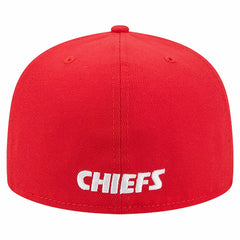 Kansas City Chiefs New Era Overlap Wordmark 59FIFTY Fitted Hat - Red - NFL