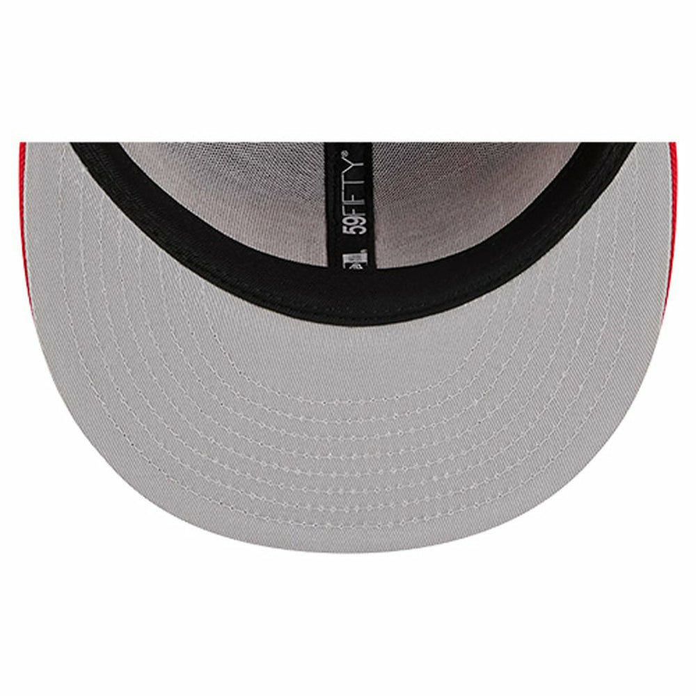 Kansas City Chiefs New Era Overlap Wordmark 59FIFTY Fitted Hat - Red - NFL