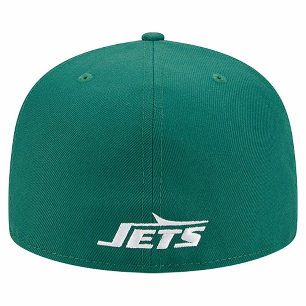 New York Jets New Era Overlap Wordmark 59FIFTY Fitted Hat - Green - NFL