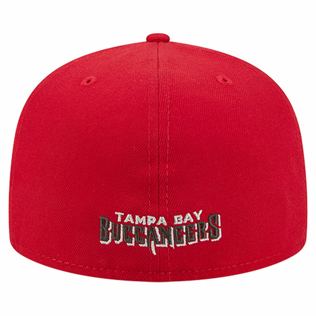Tampa Bay Buccaneers New Era Overlap Wordmark 59FIFTY Fitted Hat - Red - NFL