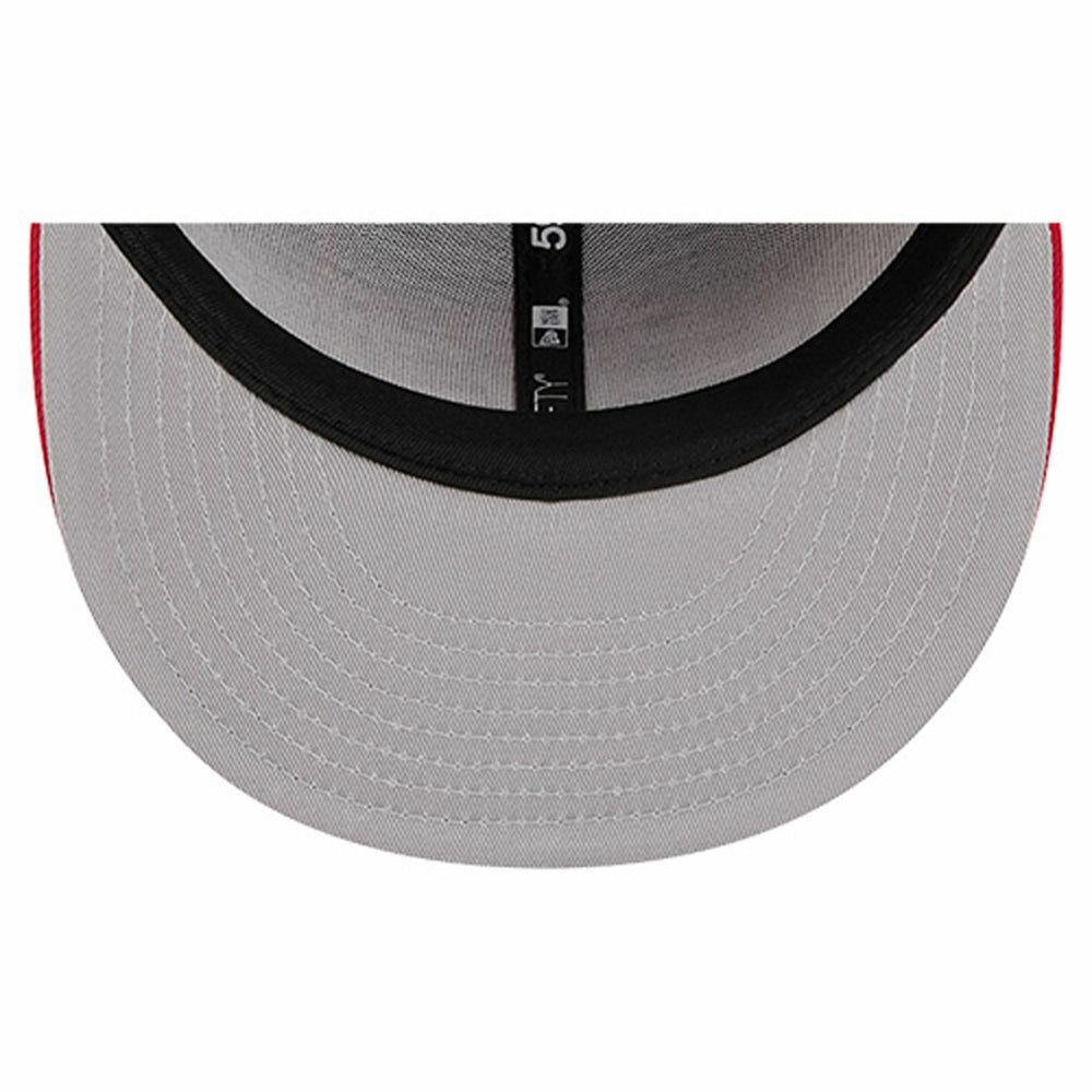 Tampa Bay Buccaneers New Era Overlap Wordmark 59FIFTY Fitted Hat - Red - NFL