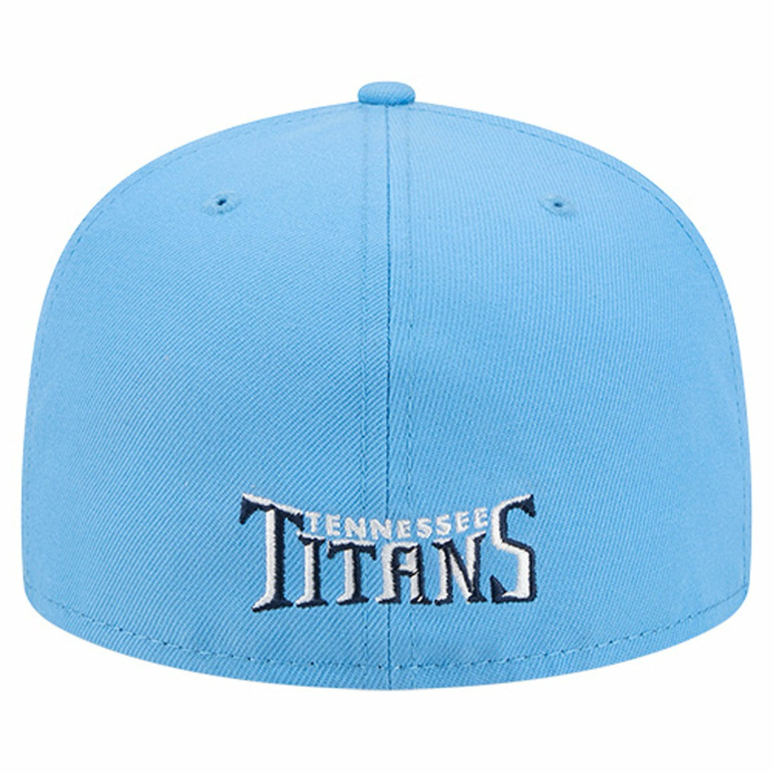 Tennessee Titans New Era Overlap Wordmark 59FIFTY Fitted Hat - Light Blue - NFL
