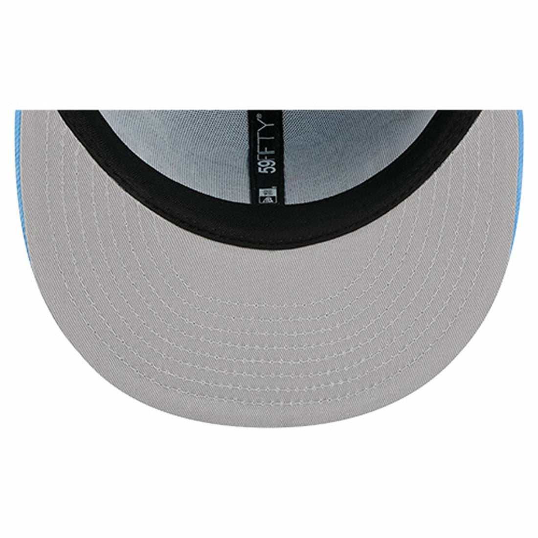Tennessee Titans New Era Overlap Wordmark 59FIFTY Fitted Hat - Light Blue - NFL