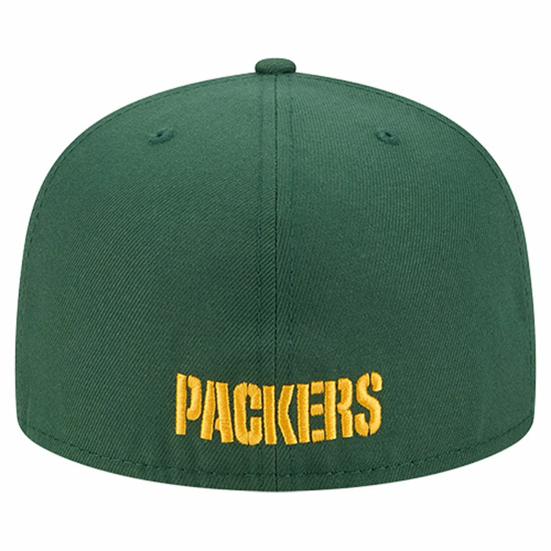Green Bay Packers New Era Overlap Wordmark 59FIFTY Fitted Hat - Green - NFL