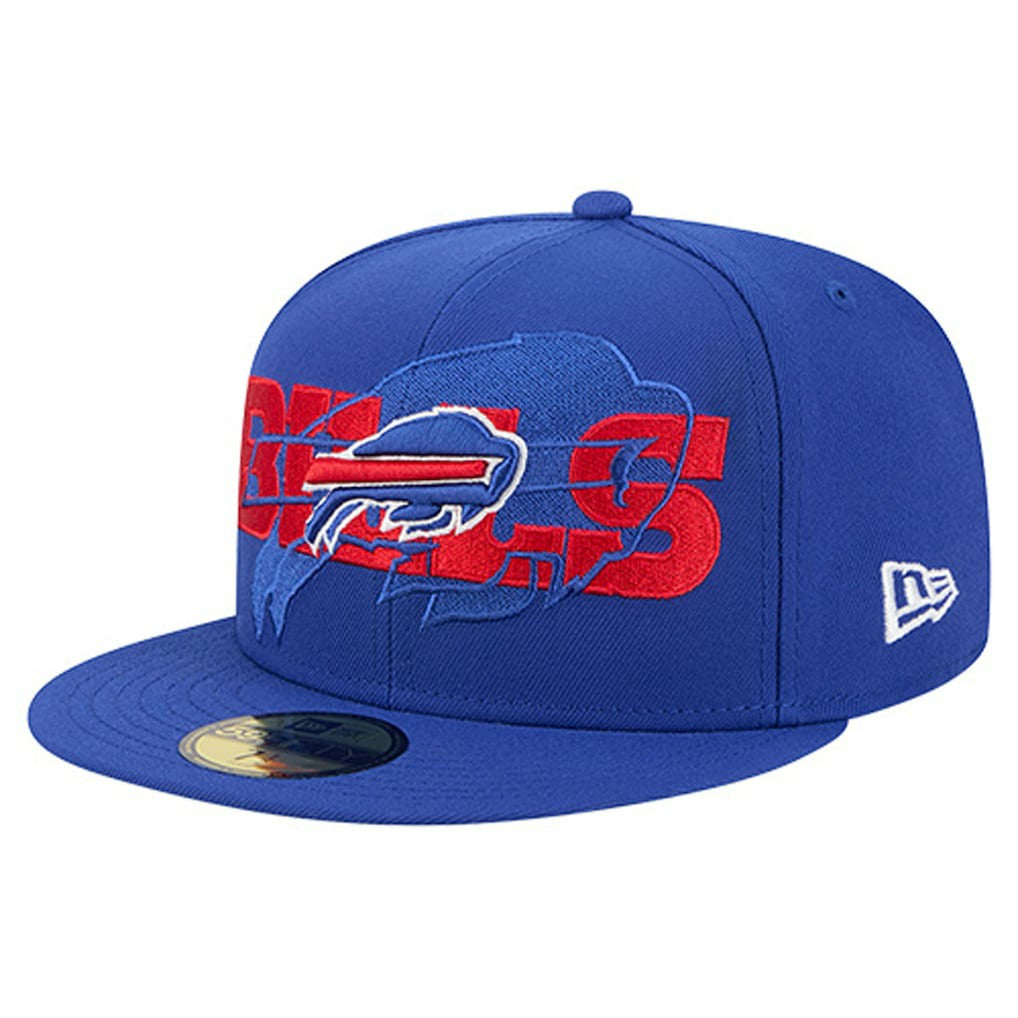 Buffalo Bills New Era Overlap Wordmark 59FIFTY Fitted Hat - Royal - NFL