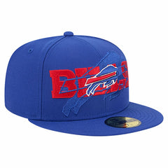 Buffalo Bills New Era Overlap Wordmark 59FIFTY Fitted Hat - Royal - NFL