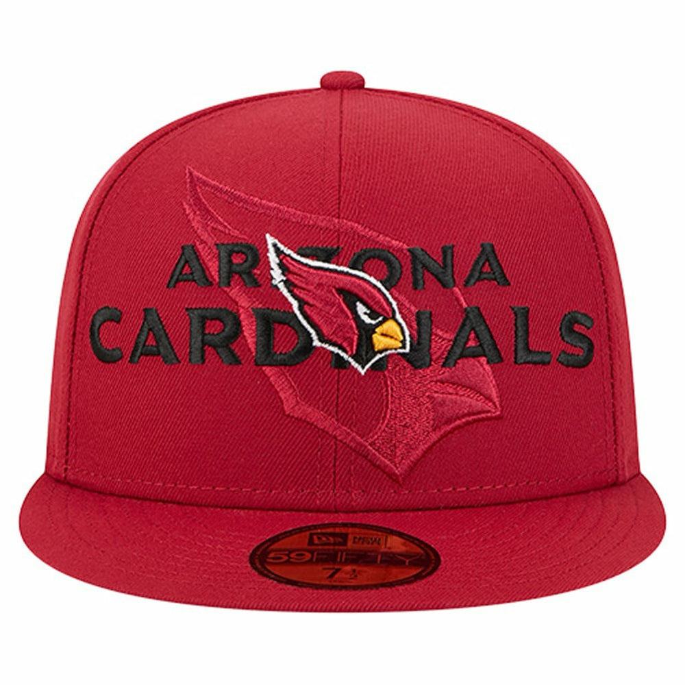 Arizona Cardinals New Era Overlap Wordmark 59FIFTY Fitted Hat - Cardinal - NFL