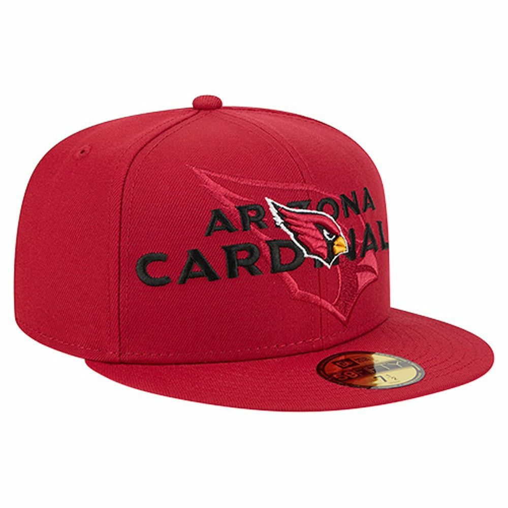 Arizona Cardinals New Era Overlap Wordmark 59FIFTY Fitted Hat - Cardinal - NFL