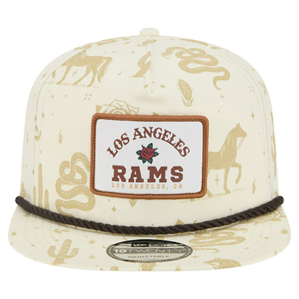 Los Angeles Rams New Era Desert Rose 19TWENTY Adjustable Hat - Cream - NFL