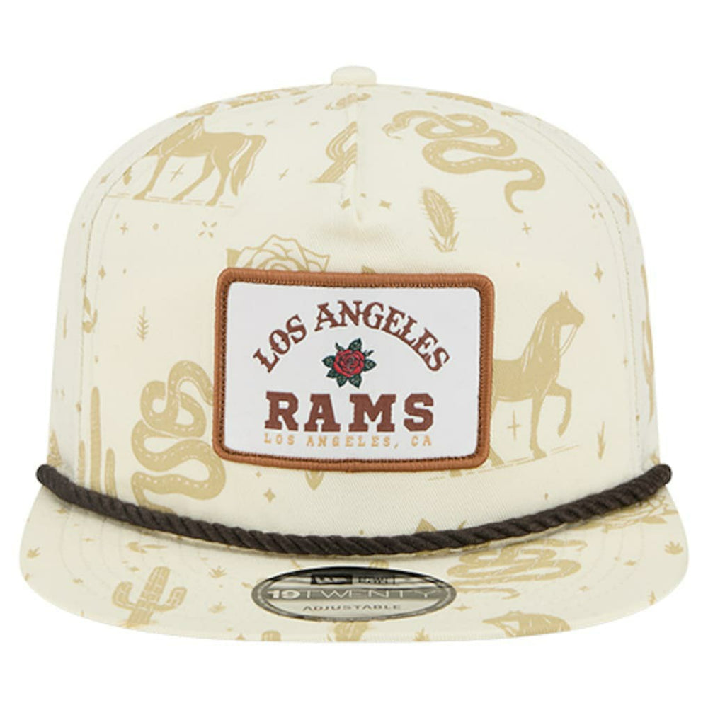 Los Angeles Rams New Era Desert Rose 19TWENTY Adjustable Hat - Cream - NFL