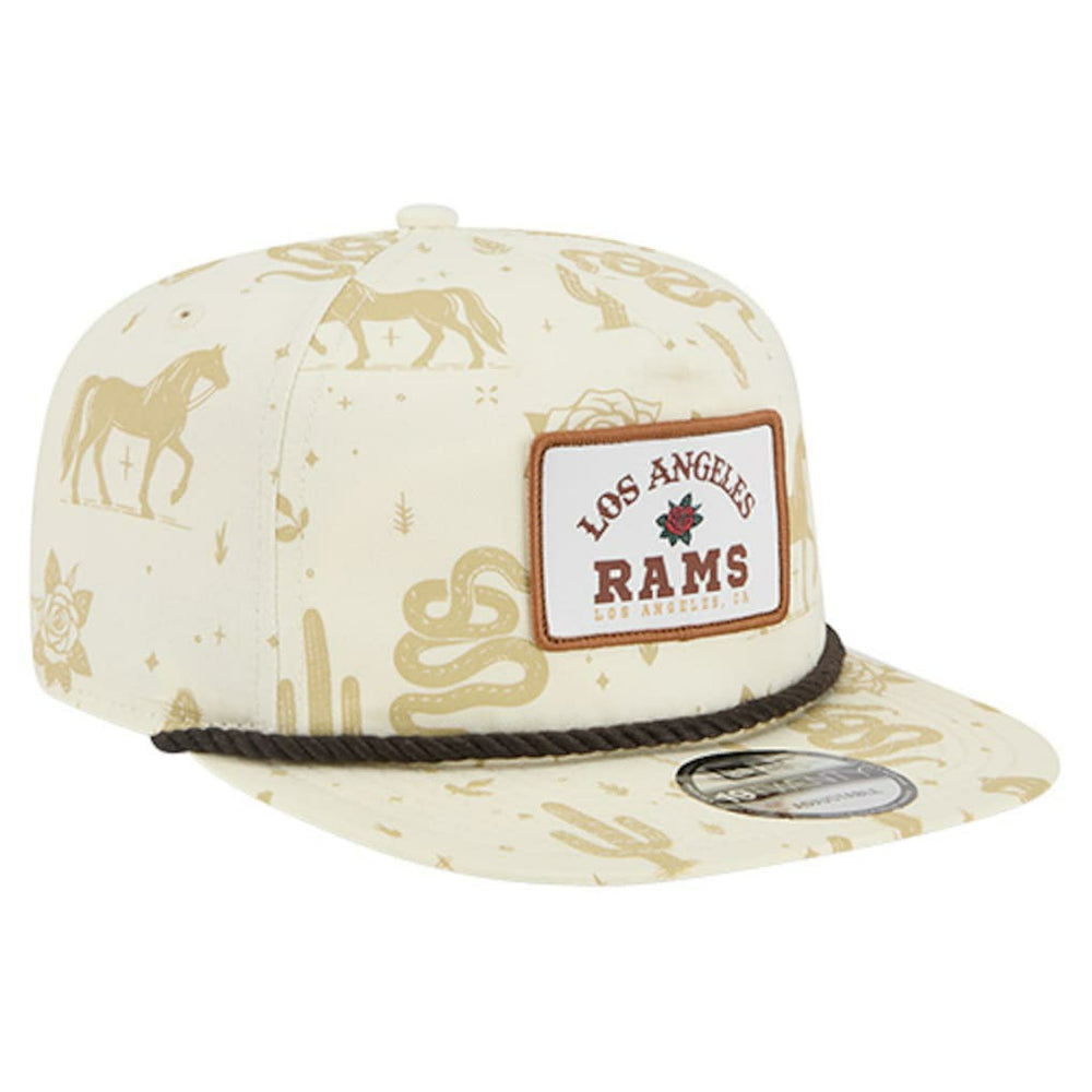 Los Angeles Rams New Era Desert Rose 19TWENTY Adjustable Hat - Cream - NFL