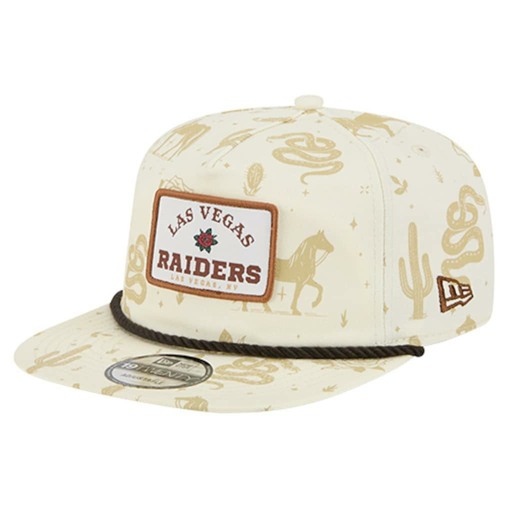 Las Vegas Raiders New Era Desert Rose 19TWENTY Adjustable Hat - Cream - NFL