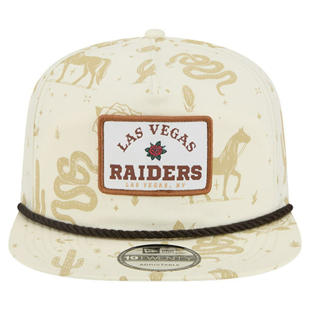 Las Vegas Raiders New Era Desert Rose 19TWENTY Adjustable Hat - Cream - NFL