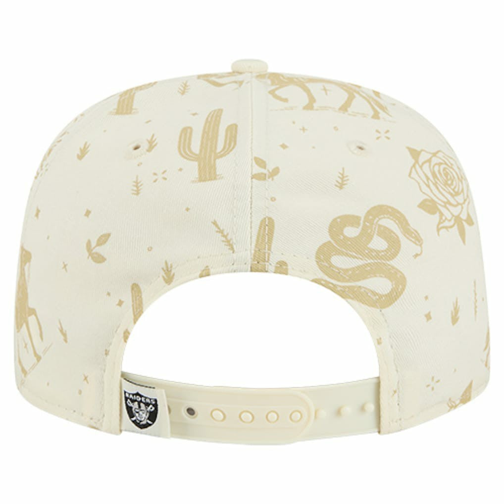 Las Vegas Raiders New Era Desert Rose 19TWENTY Adjustable Hat - Cream - NFL